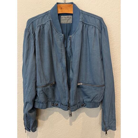 FREE PEOPLE Knock Out Siren Bomber Jacket Size Small - Picture 4 of 8